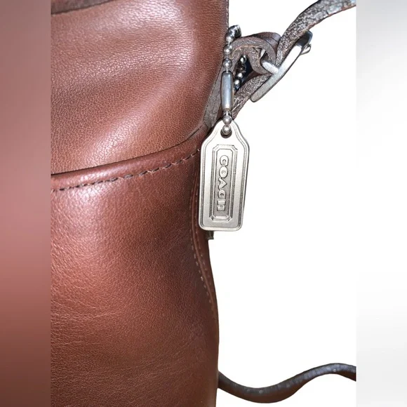 Vintage Coach Mambo Handbag Small Bucket Bag Adjustable Strap Fine Leather - Picture 5 of 11